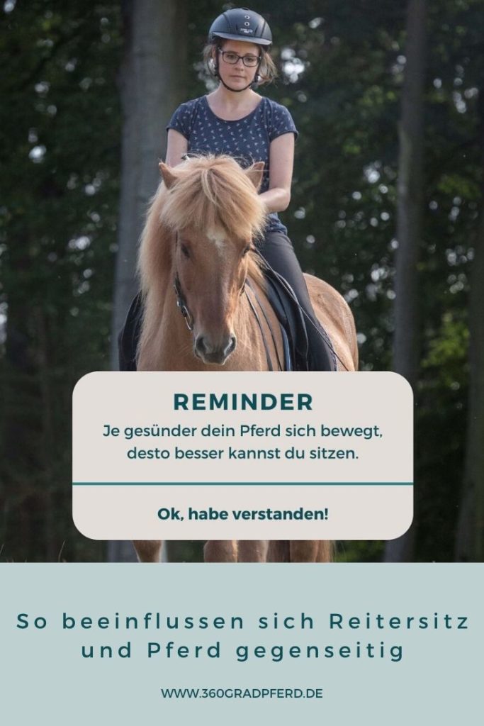 Reminder Reitersitz und Pferdegesundheit
